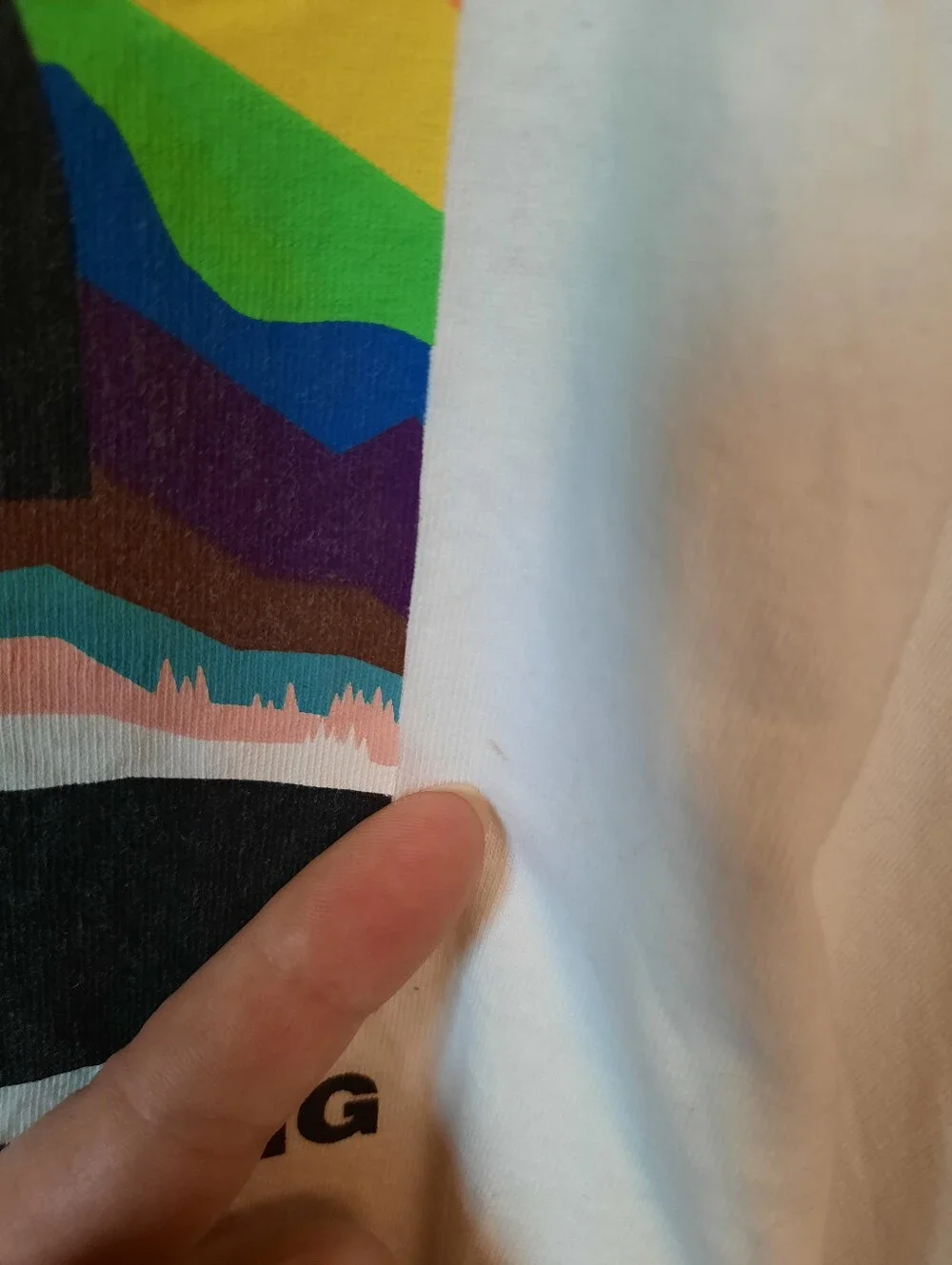 The North Face Pride Tank Top 100% Cotton White Graphic Rainbow Logo Size XL